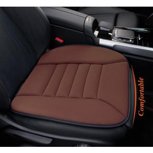 kingphenix Car Seat Cushion with 1.2inch Comfort Memory Foam, Seat Cushion for Car and Office Chair (Brown)