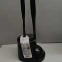 MR.SIGA Toilet Plunger and Bowl Brush Combo for Bathroom Cleaning, Black, 1 Set (One Size)