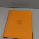 Toploader Binder,Holds 112 Toploaders, 4 Pocket Top Loader Binder for 3" x 4" Rigid Card Holders for Trading Cards or Sports Cards Binders(Orange)