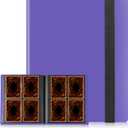 Card Binder, Upgraded 4 Pockets Trading Card Binder for Cards, Mini Collection Card Album, 160 Pockets Mini Card Book Holder - Purple