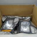 Headlights for 2009-2014 Ford F150 Pickup F-150 2010 2011 2012 2013 Amber Reflector Black Housing