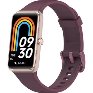 Fitness Tracker 1.47 Full Touchscreen Activity Tracker with Heart Rate Blood Oxygen Blood Pressure Sleep Monitor Step Calorie Counter Pedometer Smartwatches for Android and iOS Women Men (purple)