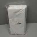 Prestee Plastic Round Tablecloths 84 Inches, 24 Pack White Disposable Table Cloths for Parties, Waterproof and Stain-Resistant Round Table Covers for Weddings, Holidays, Events, and Fine Dining