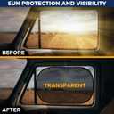 EcoNour Car Window Shade for Baby (4 Pack) | Cling Sun Shade for SUV, Van, RV, Bus & Pickup Truck | Sun Protection for Car Side Window | Sun Blocker Shade for Baby | X-Large 25" x 16"