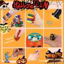 240PCS Bulk Halloween Party Favors - 24 Pack Pre-filled Mini Pumpkin Buckets Set, Non-Candy Treats Toys & Goodie Bags Stuffers for Trick or Treat, Kids' Prizes