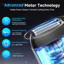 Electric Foil Shavers for Men: Mini Electric Razor with 3 Floating Blades, IPX7 Waterproof Foil Shaver, USB-C Rechargeable Shavers for Men with Travel Lock, Compact Grooming Gift for Home & Travel