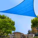 Garden EXPERT 20'x20'x20' Sun Shade Sail Triangle Canopy Shade Cover for Patio Garden Outdoor Backyard, Blue