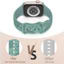 6 Pack Floral Engraved Silicone Bands Compatible for Apple Watch Band 38mm 40mm 41mm 42mm 44mm 45mm 46mm 49mm Women,Flower Sport Straps for iWatch Series 10 9 8 se Ultra 7 6 5 4 3 2