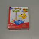 MEGA Pokemon Action Figure Building Toys Set, Pikachu's Beach Splash with 79 Pieces, 1 Poseable Character, Gift Idea for Kids