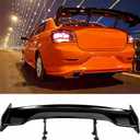 57 Inch Spoiler Wing Universal Rear Trunk Car Spoiler GT Style ABS Racing Compatible with Sedan Coupe Hatchback Wide Adjustable Rear Spoiler Wing Gloss Black