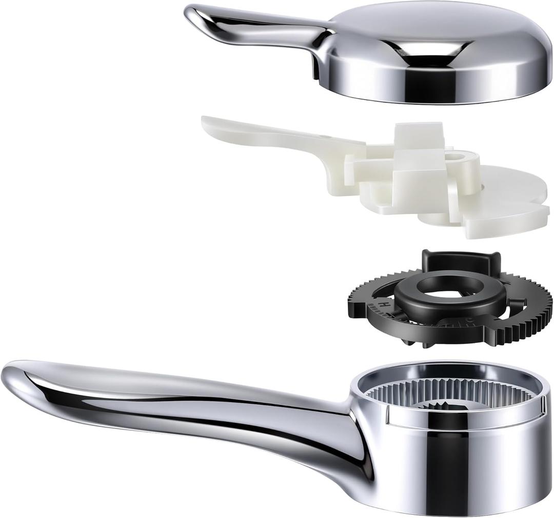 Lever Handle Assembly with Temperature Knob, Compatible with RP51306 & RP51307, Compatible with Delta 17 Series Dual Function Shower Valve and RP46463 Cartridge (After 2006), Chrome