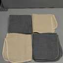 Pack of 4 White/Gray Towels