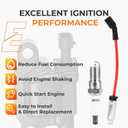 Autoexact Ignition Coil Packs & Iridium Spark Plugs & Wires Kit Fit for Chevy Silverado Tahoe Suburban 1500 Avalanche Express GMC Sierra Yukon Cadillac Escalade Pontiac Hummer 6.0L 5.3L, #UF413 8 Sets