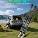 Set of 2 Rear Window Glass Lift Supports Struts Gas Shock Replacement for Nissan Armada 2005-2015, Pathfinder Armada 2004 & Infiniti QX56 2004-2010