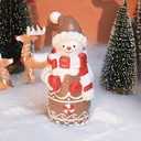 Gnome Christmas Decorations Indoor Gingerbread Christmas Decorations 2Pcs Resin Gingerbread Gnomes Figurines Table Decor Gifts for Women 4.5 in