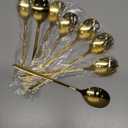 8-Piece Mini Coffee Spoon, Ice Cream Spoon, Small Spoons for Dessert 6-inch(Shiny Gold)
