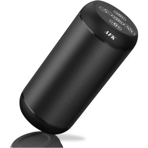 AFK Portable Bluetooth Wireless Speaker with RGB Lights, Loud Speaker with Stereo Sound Built-in Microphone Speaker for Party, Home, Outdoor Black