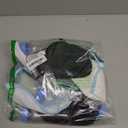 Leinuosen 24 Pcs Baby Shower Blindfold Feeding Game Set Include 6 Plastic Chug Bottles 6 Bib and 12 Eye Mask Blindfold Baby Feeding Bottle Chug Game for Adult Gender Reveal Party Supplies(Blue)