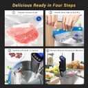 INKBIRD WIFI Sous Vide Cooker ISV-100W, 1000 Watts Sous Vide Machine Immersion Circulator with 14 Preset Recipes on APP & Calibration Function, Thermal Immersion, Fast-Heating with Timer