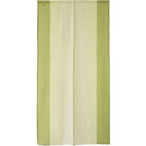 SunnyDayFabric Dooryway Curtain W33.5 x L66.9 Green Tapestry Japanese noren Matty Stripe
