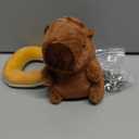 1Pack Capybara Plush Keychain, Valentines Keychains for Class, Capybara Stuffed Animal Toys, Cute Capibaras Peluches Keychain for Bag Charms, Birthday Valentines Party Favors Gifts for Girls Boys