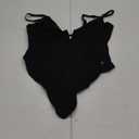 Popilush Shapewear Bodysuits for Women - Tummy Control Body Suits for Women's Deep V Corset Tops Thong Concert Outfits (Large, Black)