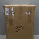 zeyu Large Outdoor Lamp Post, 26'' 3-Light Post Light Fixture for Garage Courtyard, Waterproof Aluminum with Seeded Glass Shade, Black Finish, ZW105P-L BK