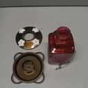 Nature's Way Hanging Glass Hummingbird Feeder for Outdoor Decor, 22 Ounce Capacity Nectar Feeder, 4 Easy to Clean Flexible Ports, Red