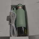 Newbealer Dual Voltage Travel Steamer - 120V/220V Handheld Steamer for Clothes, 1200W Horizontal & Vertical Steaming, 20s Heat-up, Foldable, 180ml Garment Wrinkle Remover (Green) (Green (100-240V))