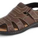 DOCKERS Searose Fisherman Mens Sandals Outdoor Comfort Memory Foam Sandals for Men (14, Briar)