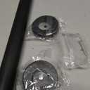 24 Inch Shower Grab Bars,1.25" Dia Knurled Black Bathroom Safety Bar