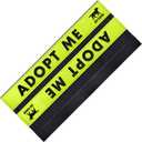 Tuff Pupper Waterproof Leash Sleeve | Fits Any Standard Size 1 Inch Wide Leash | Dual Sided Message | Durable Neoprene & Silicone | Odor & Stink Proof | Easy Secure On & Off (2 Pack, Adopt Me)
