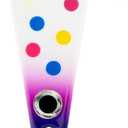 10 x Northland Tackle Ice Fishing Thumper Spoon, Stamped Brass Flutter Spoon Ice Fishing Lure for Walleye, Crappie, & More, 10 Colors, 1/16 Oz, 1/8 Oz, 3/16 Oz,  Oz Lure Sizes (Super-Glo Purple Wonder)