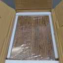 QEEIG Floating Shelves for Wall Bathroom Shelf Bedroom Kitchen Living Room Hanging Book Shelves Small Farmhouse Decor 16 inch Set of 3, Rustic Brown (015-BN3)