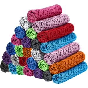 BBTO Cooling Towel Microfiber Ice Cool Cold Sport Face and Neck Soft Breathable Chilly Sweat Towel for Yoga Gym Workout Hot Weather Camping Running, 32 x 12 Inches