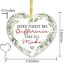 GOSSBY Thank You Christmas Ornament - Retirement, Leaving Job, Goodbye, Farewell Gift for Coworker - Christmas, Appreciation Gift for Employee, Boss Women, Men - Never Forget The Different You Make