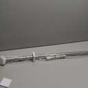 BRIOFOX Industrial Shower Curtain Rod - Never Rust Non-Slip 43-72 Inch 304 Stainless Steel, Brushed Nickel