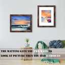 LUCKYLIFE 16x20 Frames, Picture Frames for Wall, Display Pictures 11x14 with Mat or 16x20 without Mat, Pack of 2, Rustic Brown