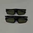 RF 3D Glasses, Active Shutter RF 3D Glasses Rechargeable Suitable for RF 3D TV Projectors, RF 3D Eyewear, Compatible with TDG-BT500A, SSG-5100GB, AN3DG40, Pack of 2