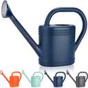 1 Gallon Watering Can for Indoor Plants, Garden Watering Cans for Outdoor Plant House Flower, Modern Plant Watering Can Large Long Spout with Sprinkler Head (Blue)