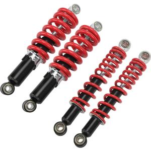KIMISS 250mm Adjustable Shock Absorber for 50cc-125cc Dirt Pit Bike ATV Go Kart, Front Rear Suspension Spring with Damper