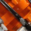 VEVOR Hydraulic Lift Table Cart, 330lbs Load Capacity 50 Inch Lifting Height, Manual Single Scissor Lift Table with Non-Slip Pad and 4 Wheels, Hydraulic Scissor Cart for Material Handling, Orange