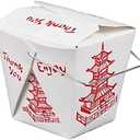 15 Count  Pagoda Wire Handle Chinese Takeout Box