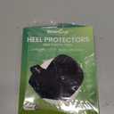 Welnove Gel Heel Protector Cups, Inserts Pads for Women Men, Plantar Fasciitis, Heels Spur Pain Relief, Achilles Tendonitis Dry Cracked Heel Support Cushion Black (W 4.5-9 / M 5-8)