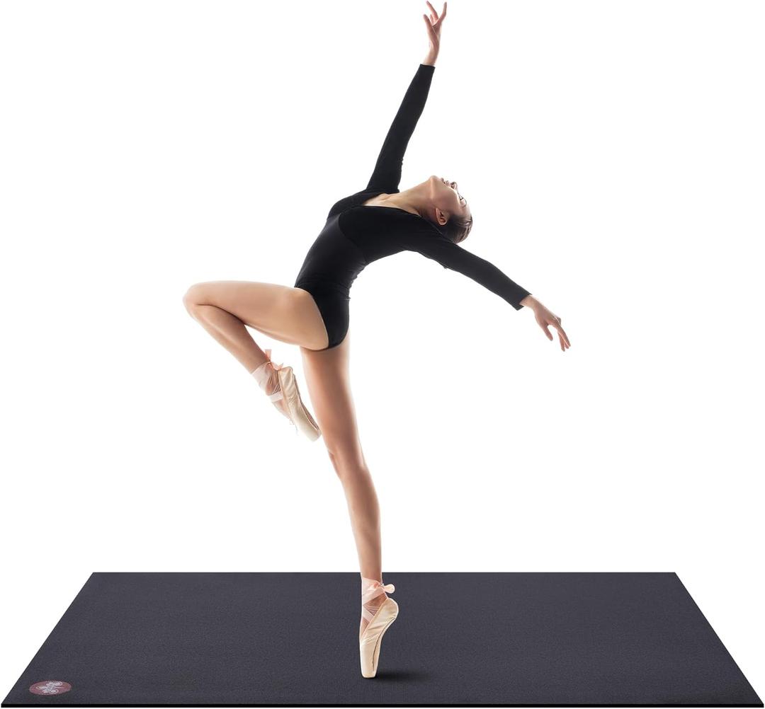 Dance Floor Mat, 7MM Thick Non-Slip PVC Dance Flooring for Ballet,Yoga, Fitness,Flamenco Dancing, Pop Portable Floor Mat Perfect for Home, Studio, and Events (6ft x 4ft)