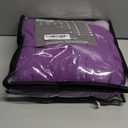 Purple Weighted Blanket Kids 5lbs, 36"x48", Cooling Heavy Throw Blanket for 20-40lbs, Microfiber Soft Thick Big Blankets Weighted Comforter Breathable Gift for Sleeping (Dark Purple/Light Purple)