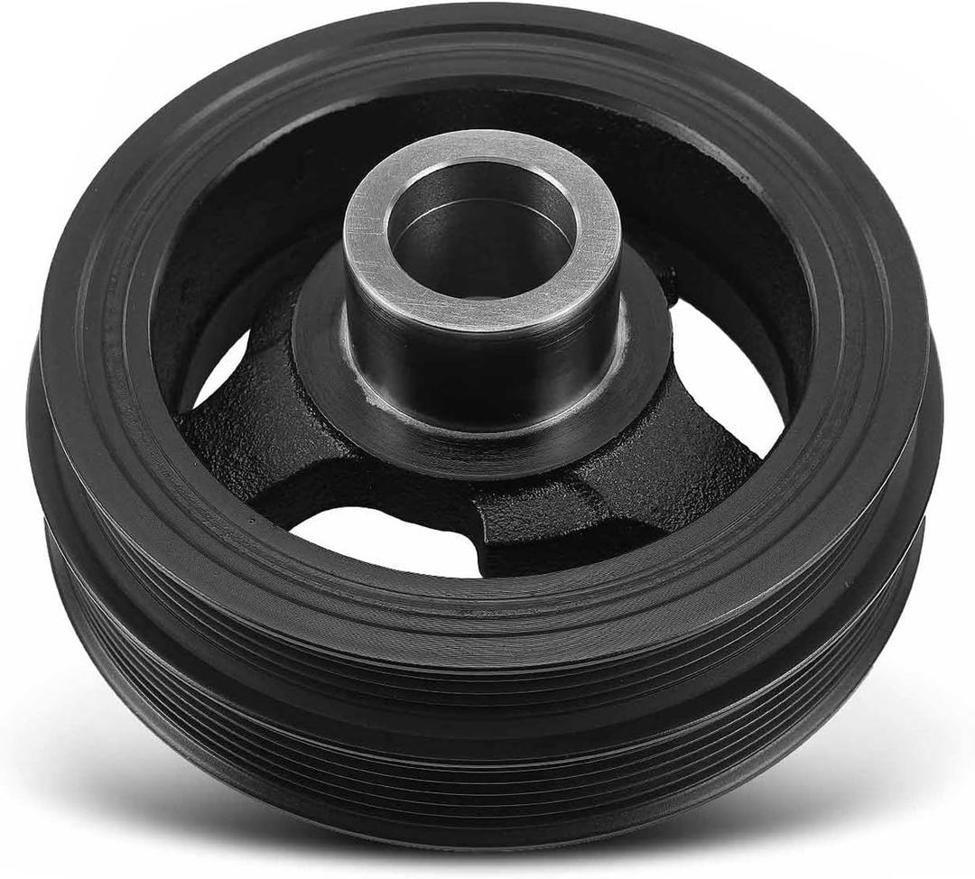 A-Premium Engine Harmonic Balancer Pulley Compatible with Ford Explorer, Edge, Flex, Fusion, Taurus, Transit-250 & Lincoln Continental, MKS, MKT, MKX, MKZ & Mazda 6, CX-9 & Mercury Sable, 3.5L 3.7L