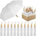 Aodaer 39.4 Inch Travel Umbrella, Foldable Lightweight Umbrella with Storage Box, Auto Open Close Wedding Umbrellas for Wedding Dating Rain Travel