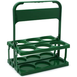 Portable Drink Carrier for Big Cups,Reusable Foldable Plastic Cup Holder Carrier with Handle,Drink Delivery Carrier for Car,Green Doordash,Take Out Cup Carrier for Catering Restaurant Camping Travel