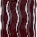 Caseative for iPhone 13 Case,Water Ripple Pattern Curly Wave Frame Soft Phone Case (Wine Red)